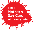 FREE Mother’s Day Card with every order